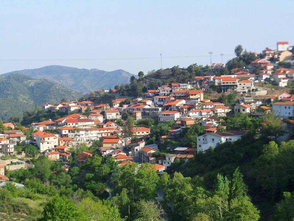 Kyperounta village in the high Troodos