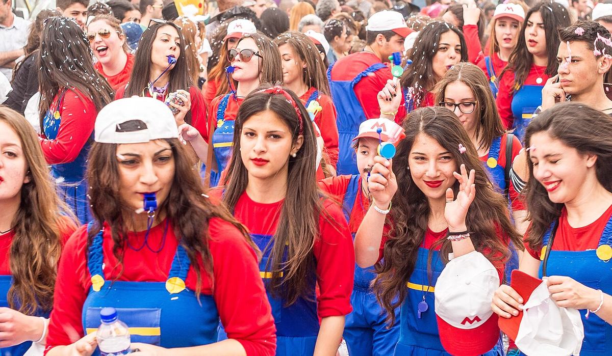 A float in the Limassol Carnival parade