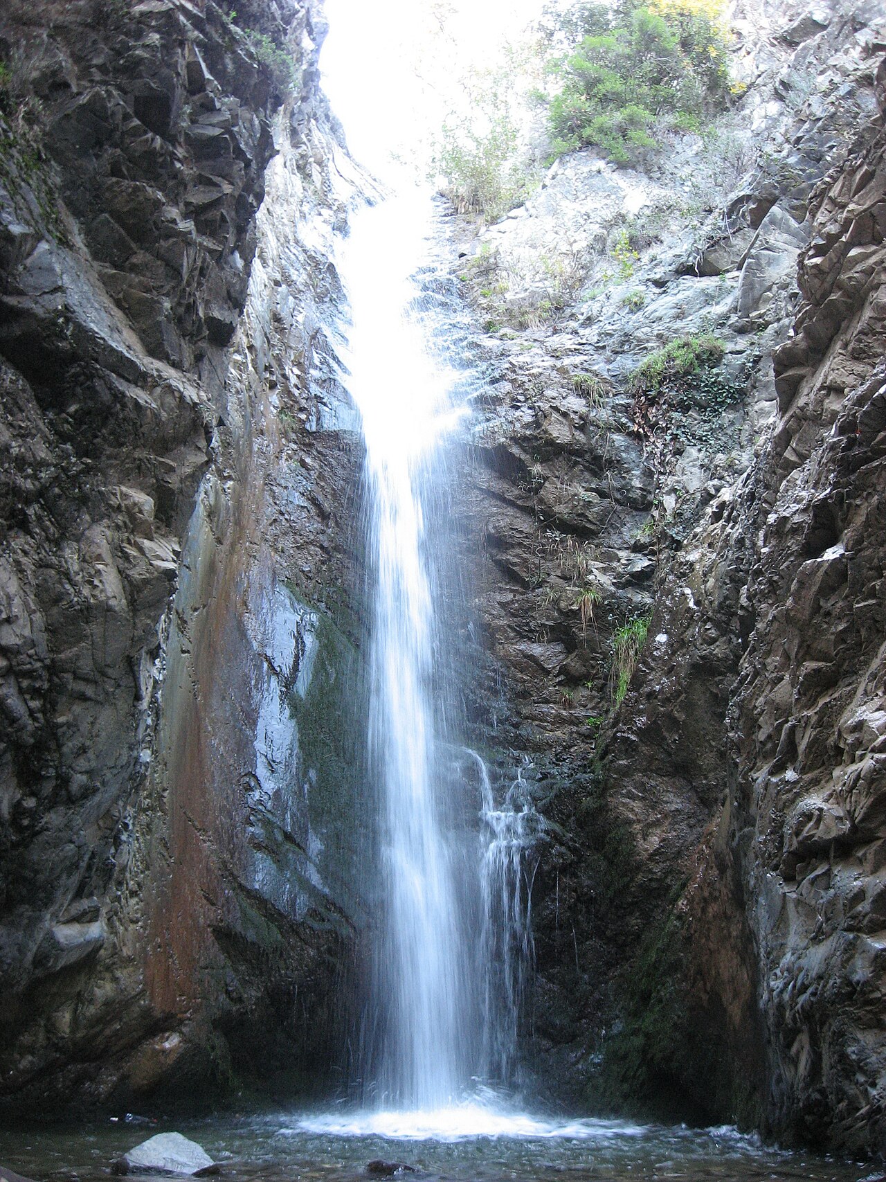 Millomeris Waterfall, Pano Platres, Cyprus